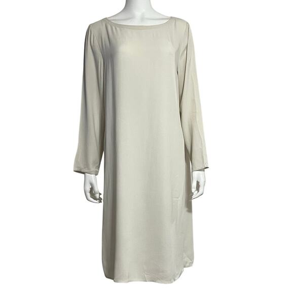 Eileen Fisher Womens Silk Long Sleeve Tunic Dress Size Medium - Picture 10 of 13